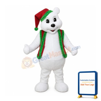 Christmas Bear Mascot Costume