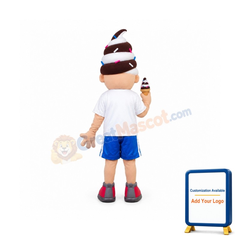 Ice Creamy Boy Mascot Costume