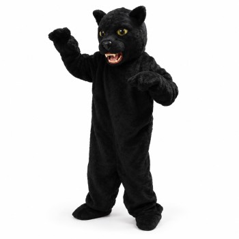 Fierce Black Panther Mascot Costume