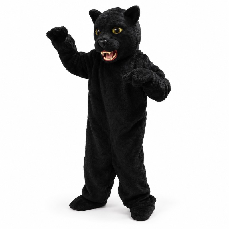 Fierce Black Panther Mascot Costume