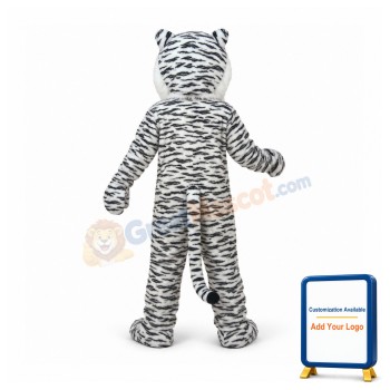 White Bengal Tiger Mascot Costume
