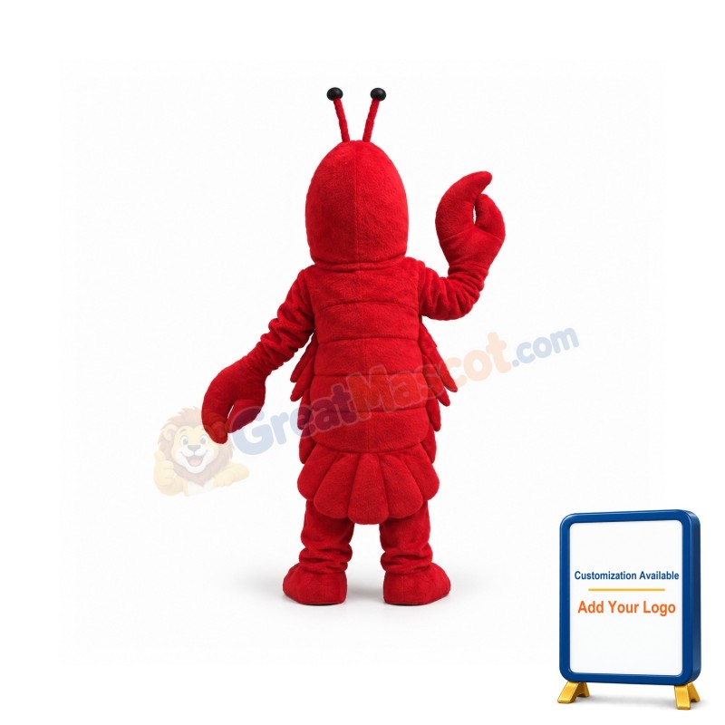 Red Lightweight Lobster Mascot Costume