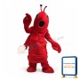 Red Lightweight Lobster Mascot Costume