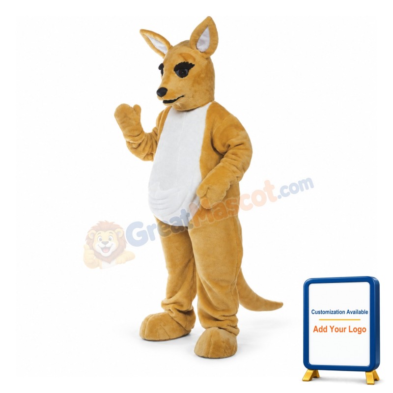 Friendly Lightweight Kangaroo Mascot Costume