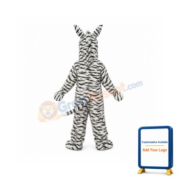 Friendly Zebra Mascot Costume