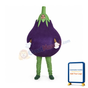 Eggplant Mascot Costume Free Shipping