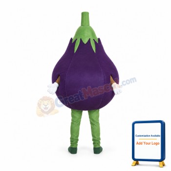 Eggplant Mascot Costume