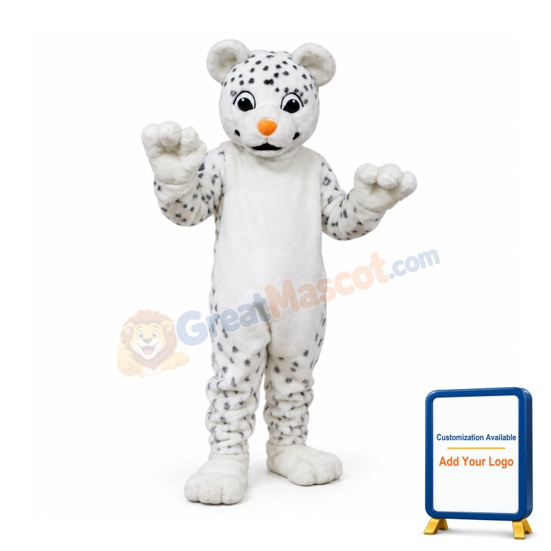 Snow Leopard Mascot Costume
