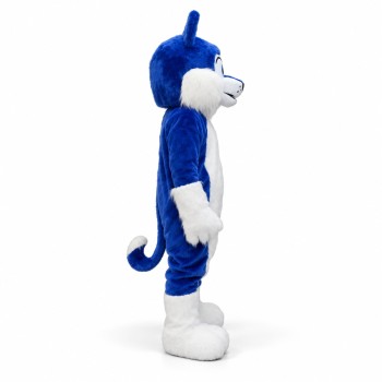 Blue Furry Husky Mascot Costume