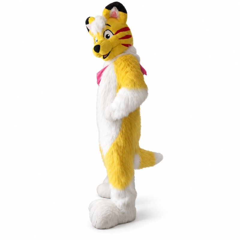 Yellow Husky Mascot Costume