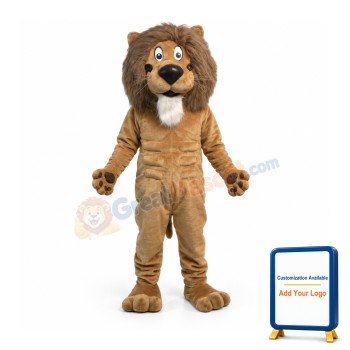 Friendly Lightweight Lion Mascot Costume