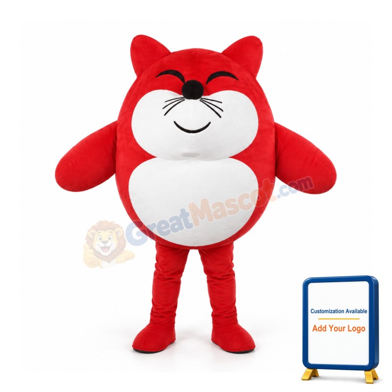 Red Mouse Mascot Costume