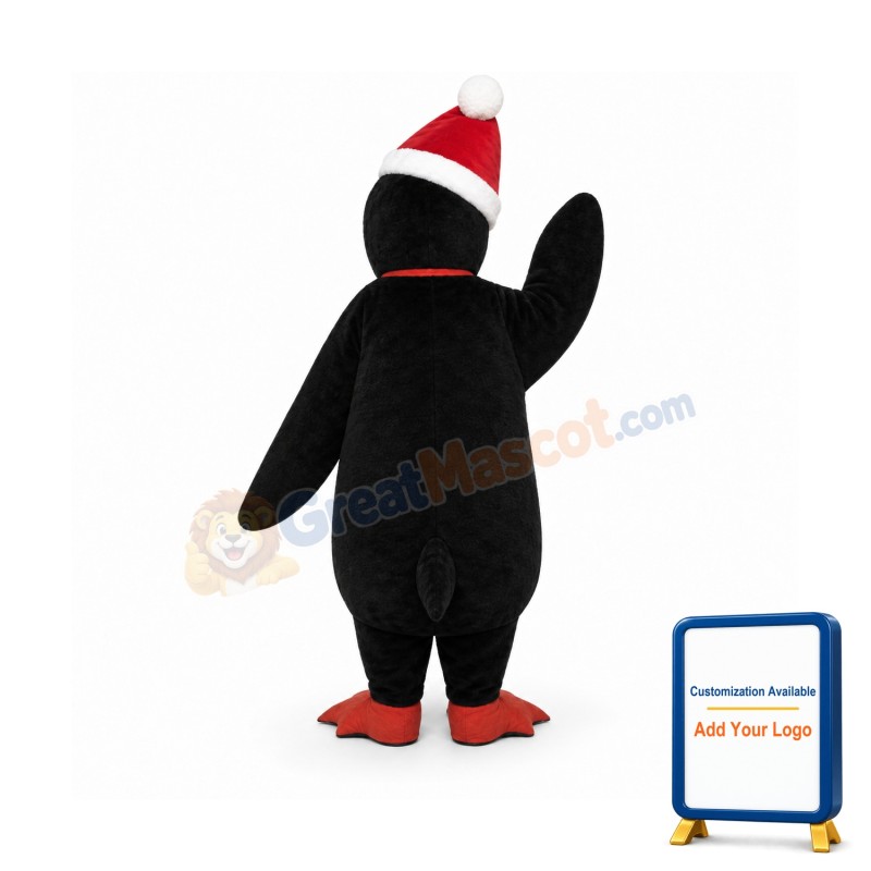 Santa Penguin Mascot Costume