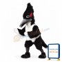 Black & White Roadrunner Mascot Costume