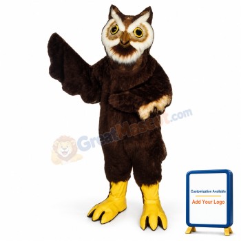 Black Owl Mascot Costume