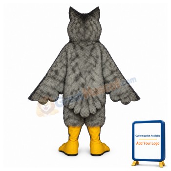 Grey Owl Mascot Costume