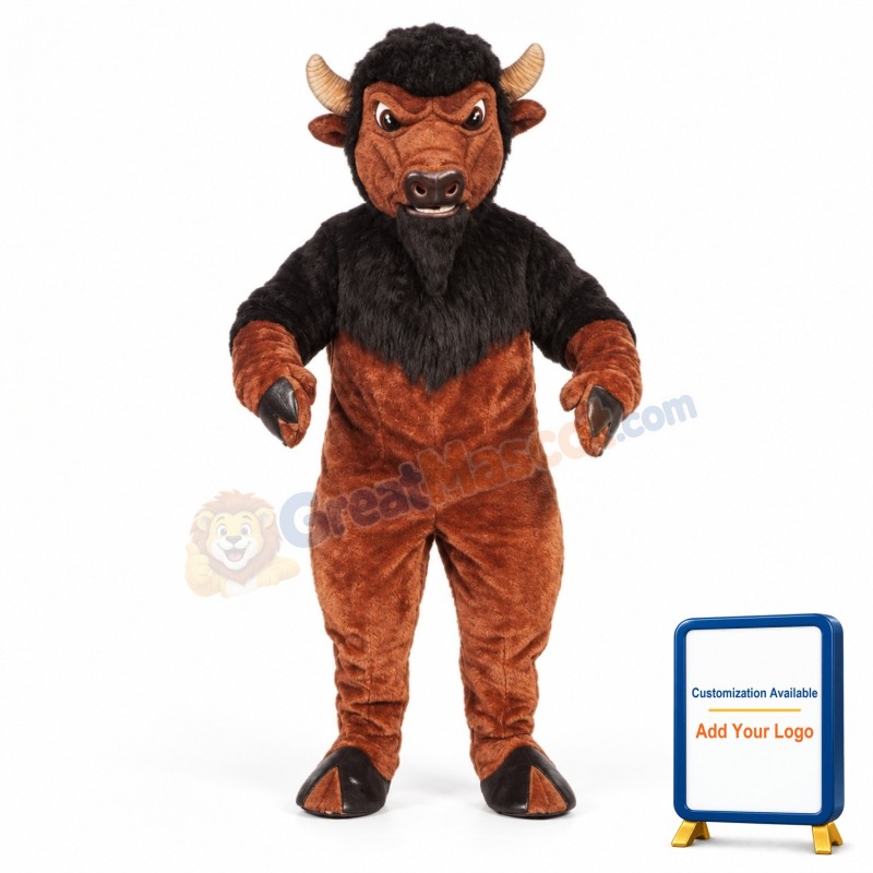 Bison Buffalo Mascot Costume