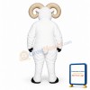 White Ram Mascot Costume