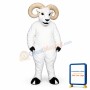White Ram Mascot Costume