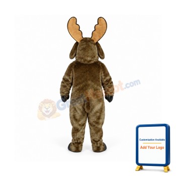 Grey Moose Mascot Costume