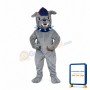 Gray Bulldog Mascot Costume