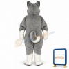 Cute Husky Mascot Costume