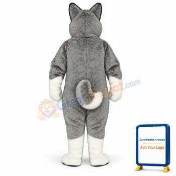 Cute Husky Mascot Costume