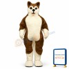 Brown Husky Mascot Costume