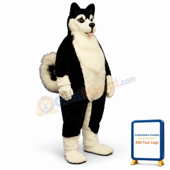 Fat Husky Mascot Costume