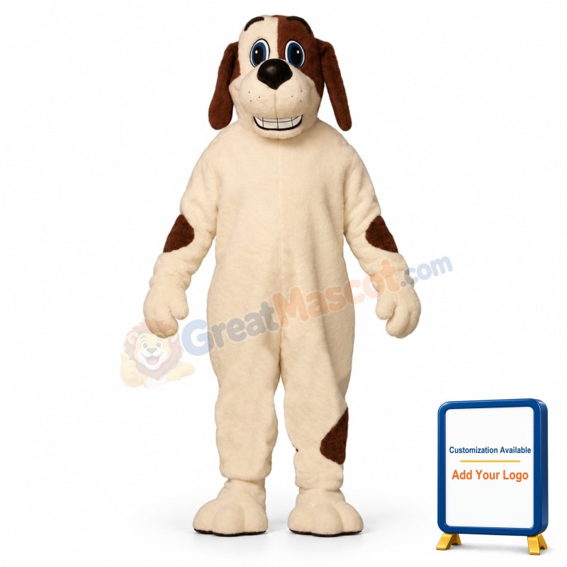 Grinning Hound Dog Mascot Costume