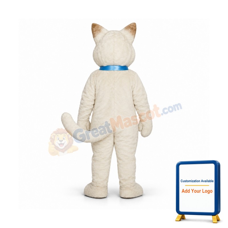 Cat w/ Bow Mascot Costume