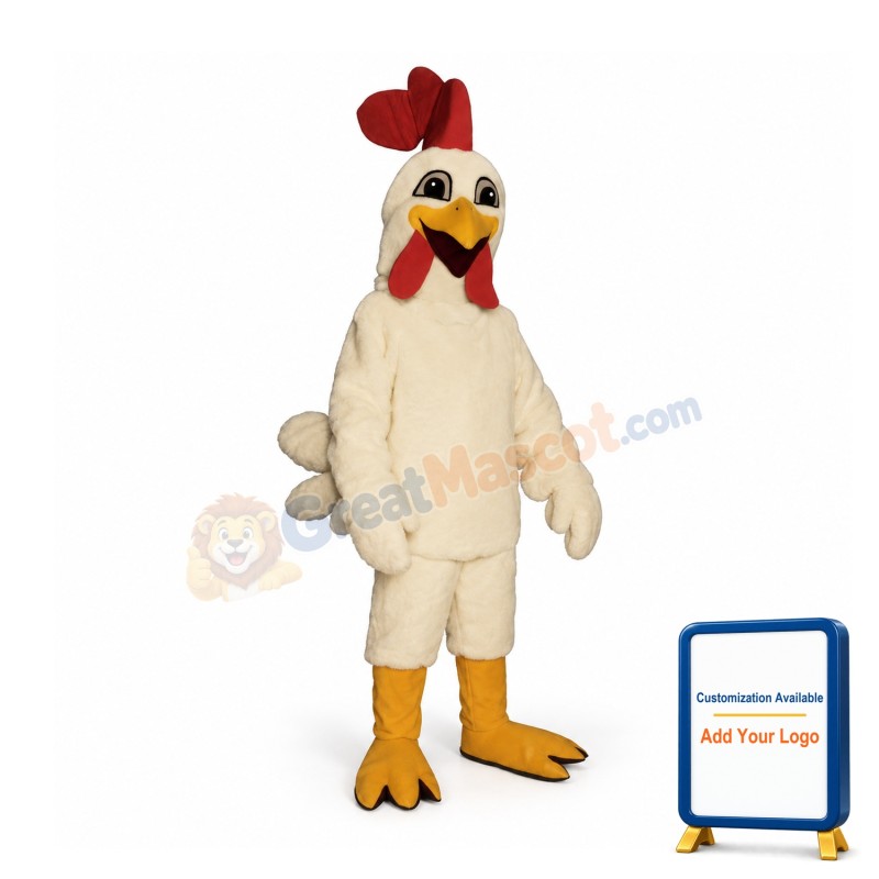 Laughing Rooster Chicken Mascot Costume