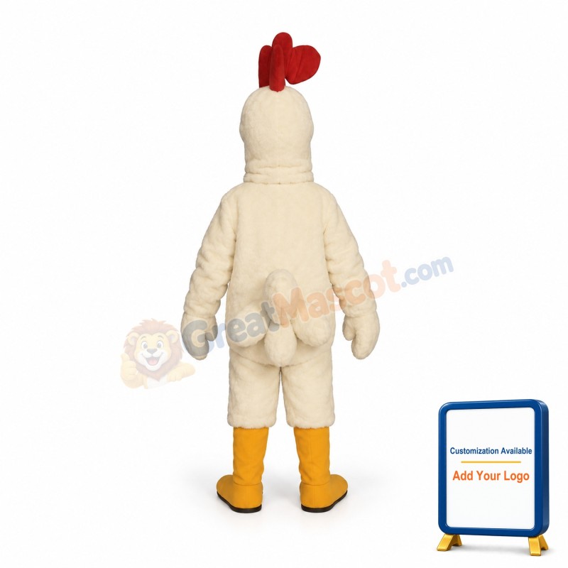 Laughing Rooster Chicken Mascot Costume