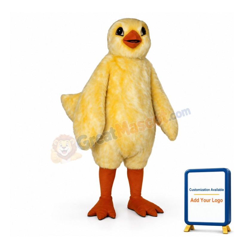 Yellow Chick Mascot Costume