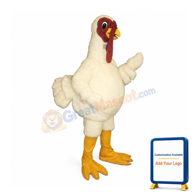 Fat Turkey Mascot Costume