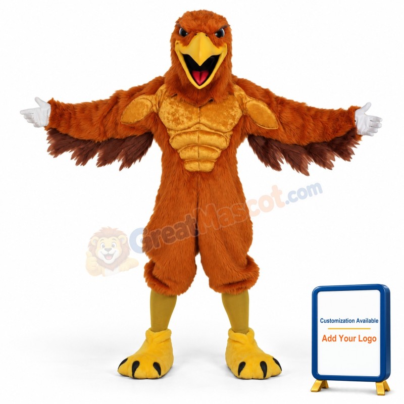 Mighty Golden Eagle Mascot Costume