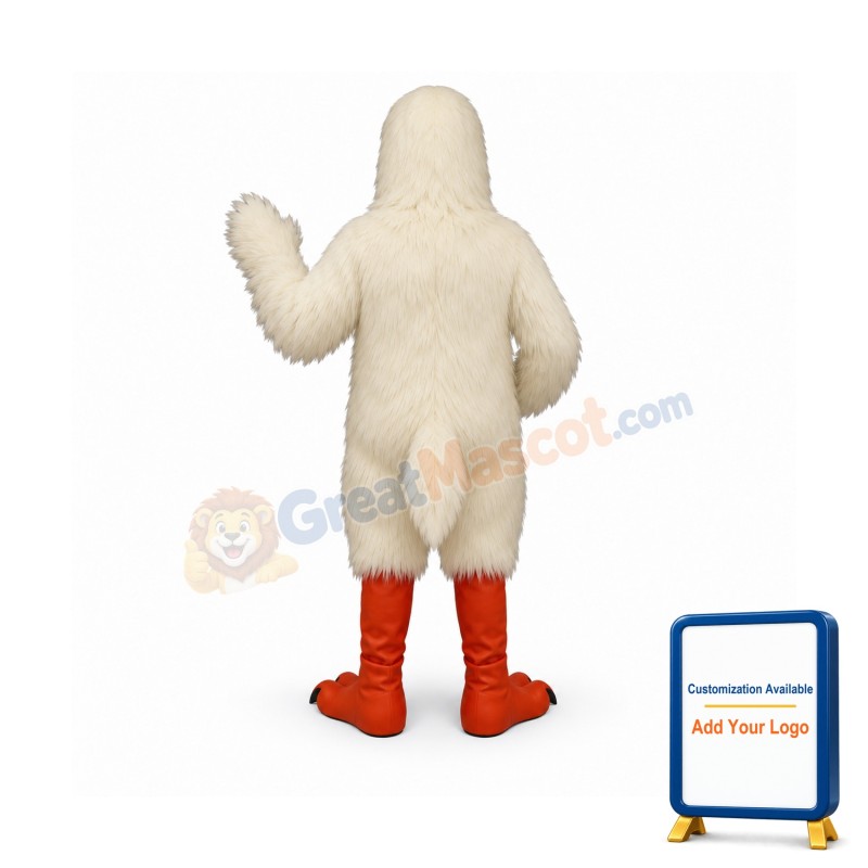 White Hawk Mascot Costume