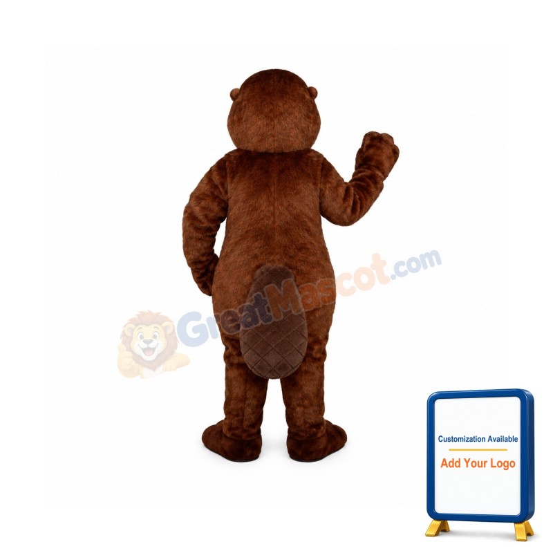 Fat Beaver Mascot Costume
