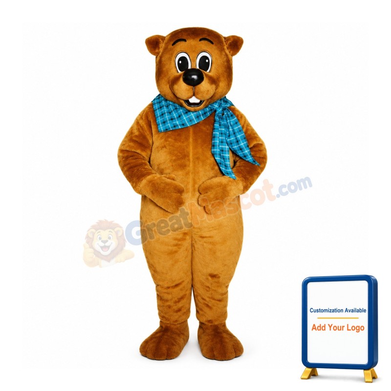 Chuckie Woodchuck Beaver Mascot Costume