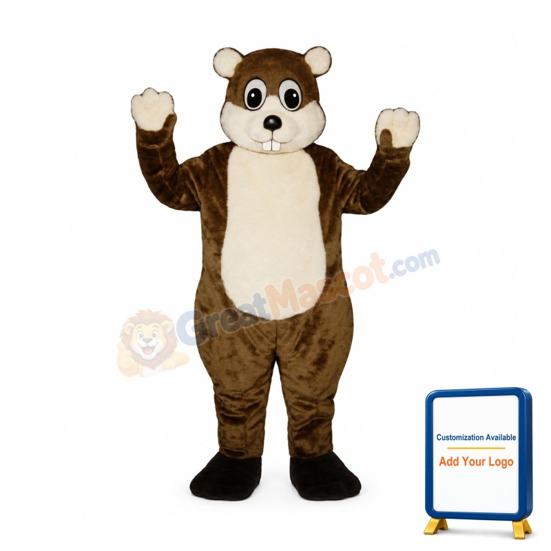 Woodchuck Beaver Mascot Costume