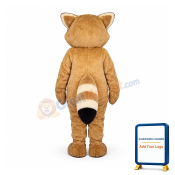 Tan Robbie Raccoon Mascot Costume