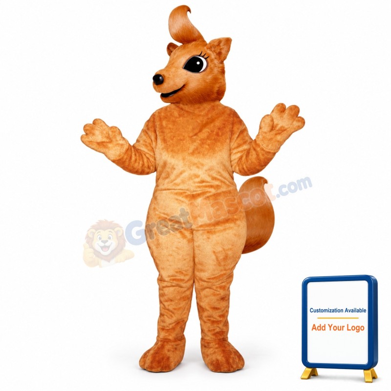 Girly Squirrel Mascot Costume