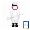 Extra Round Snowman w Hat Scarf Mascot Costume