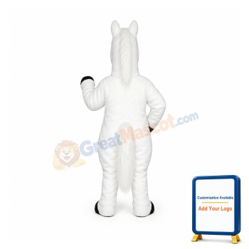 White Horse Mascot Costume