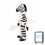 White Zebra Mascot Costume