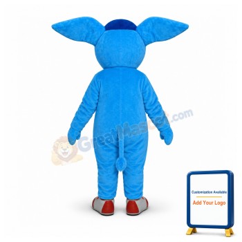 Blue Aardvark Mascot Costume