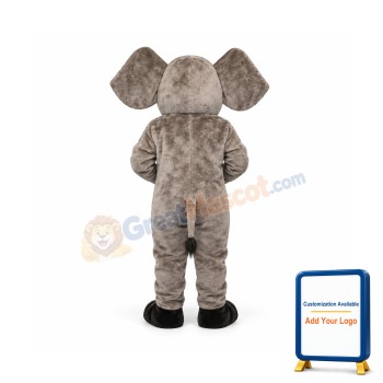 Tusked Elephant Mascot Costume