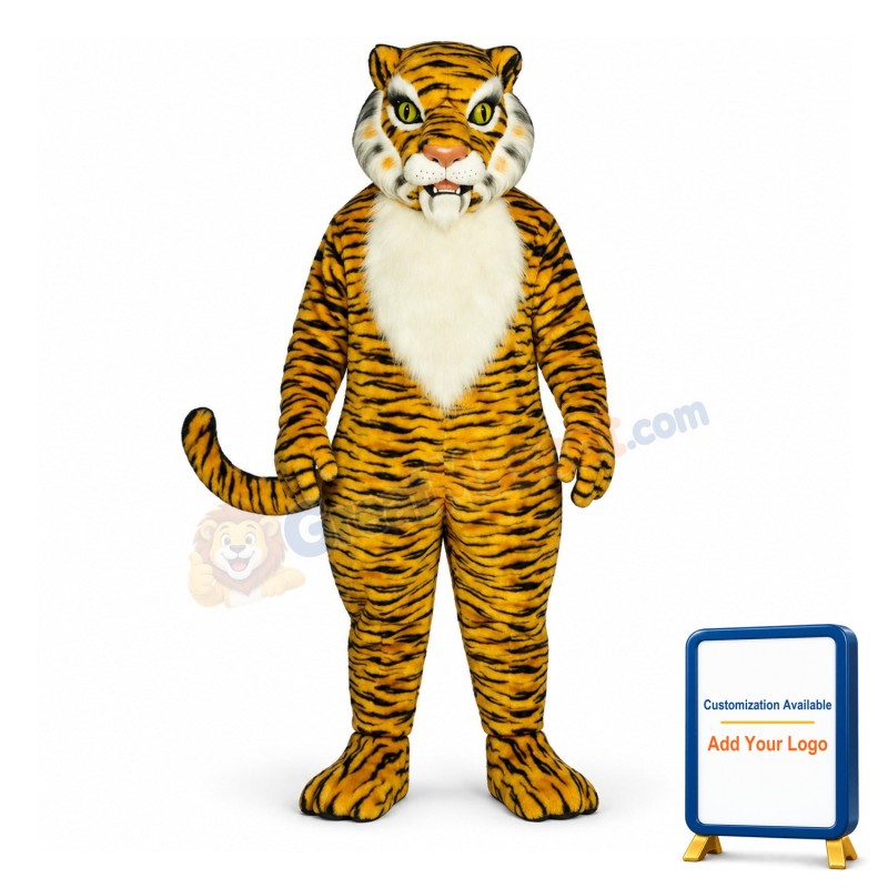 Realistic Tiger Mascot Costume