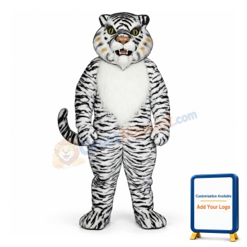 White Tiger Mascot Costume