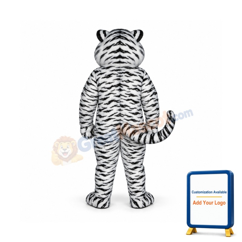 White Tiger Mascot Costume